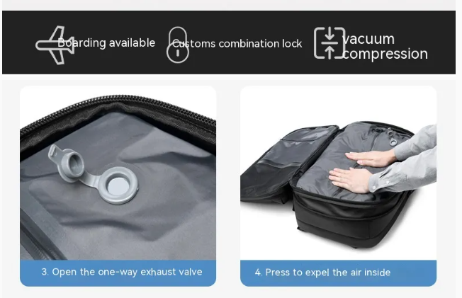 Travel Backpack, Multifunction Computer Bag Vacuum Compression Large-capacity Backpack